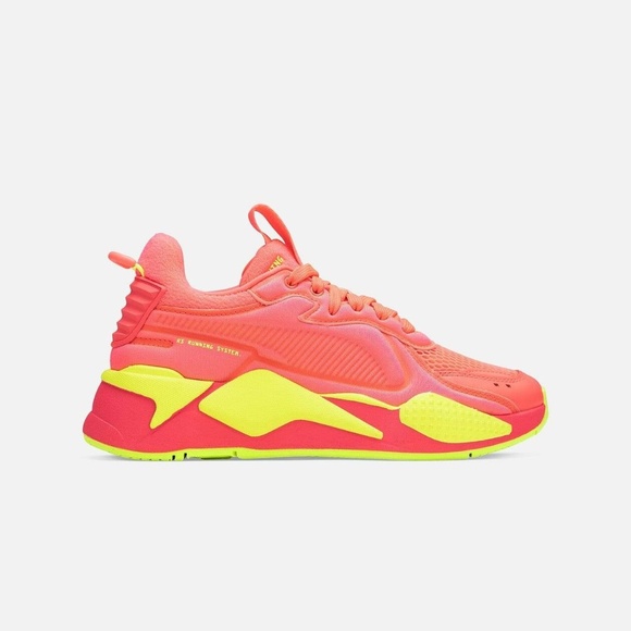 Puma RS-X Soft Case Womens Running Shoe Pink Alert/Yellow 371983-01 NEW Sz 6.5 - Picture 2 of 6